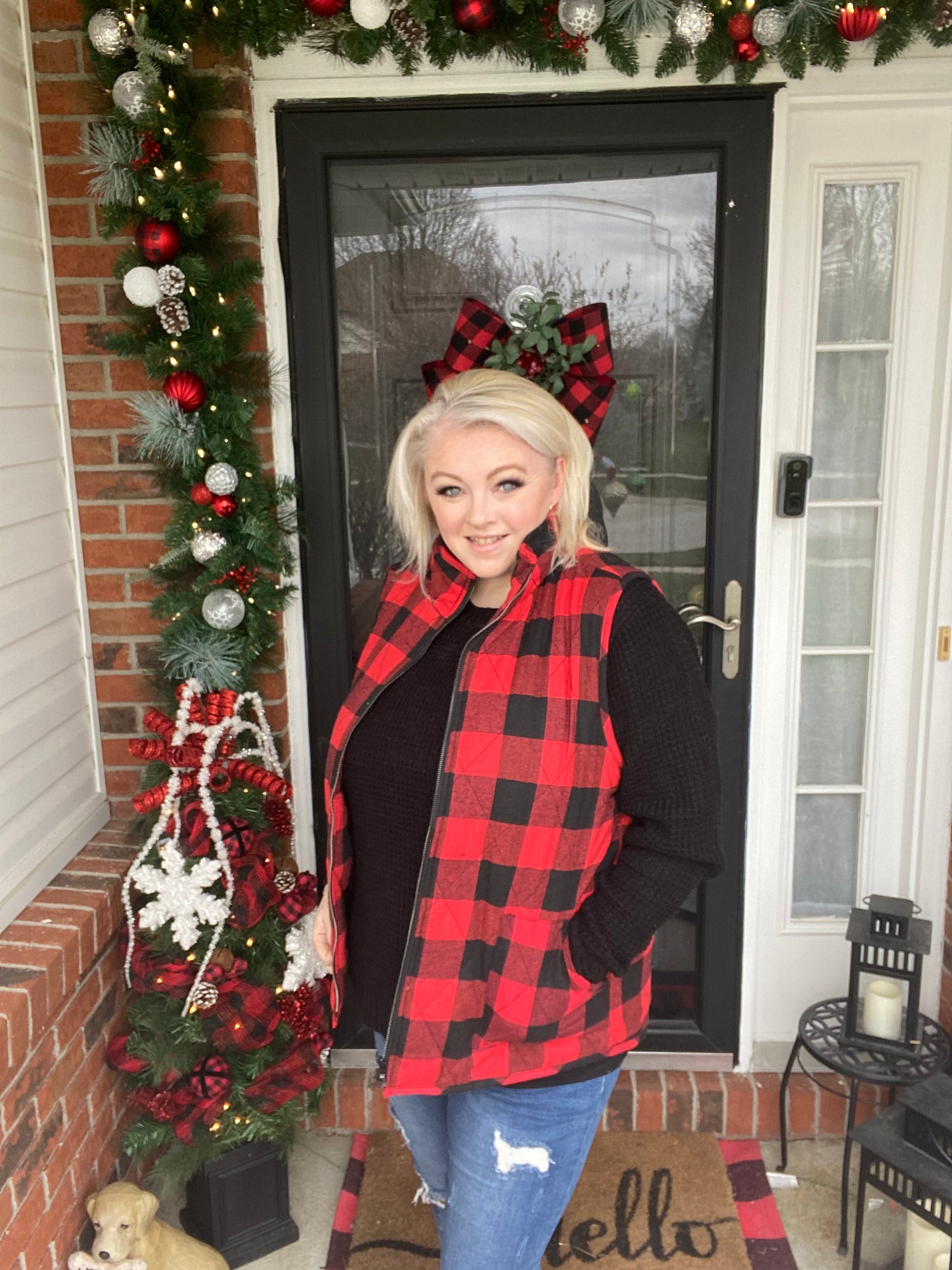 Buffalo Plaid Quilted Vest